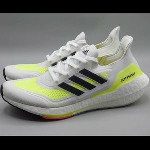 Adidas Ultra Boost 21 Consortium White Volt Black FY0377 Men Size 11 (Brand New)